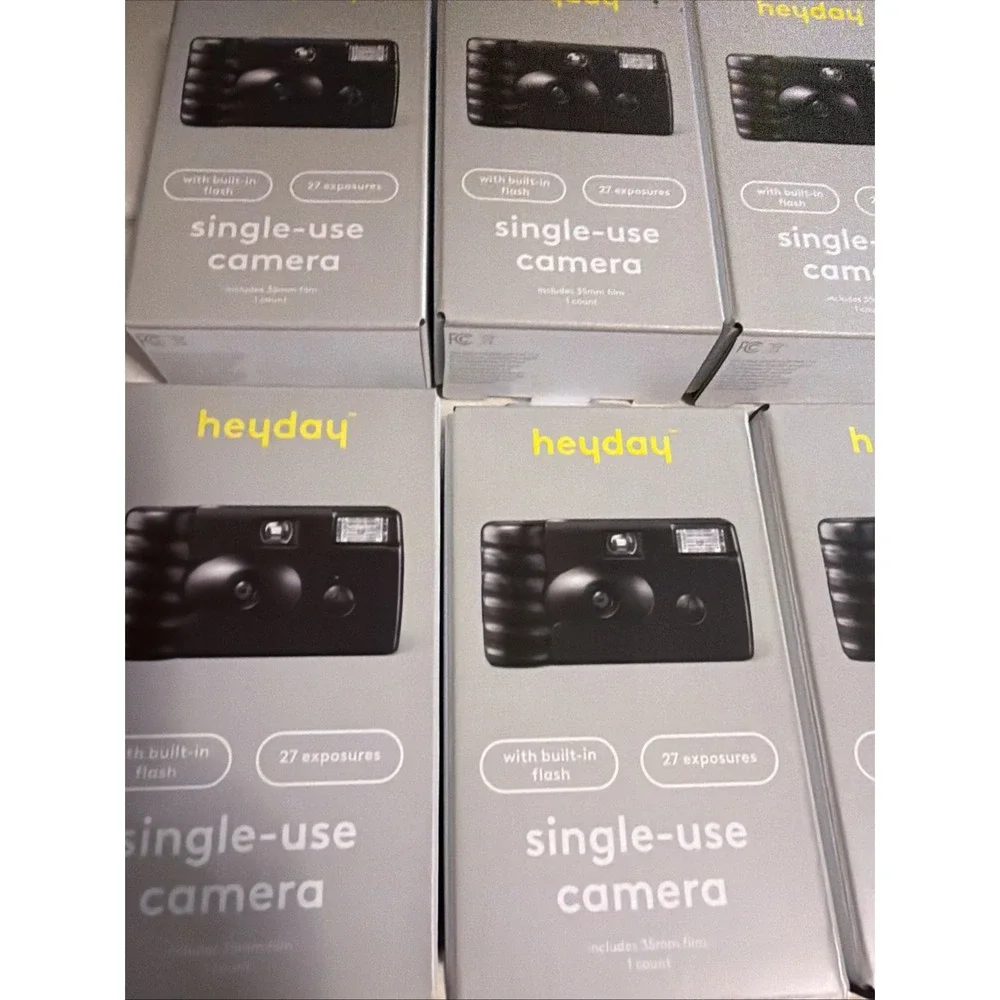 10x Heyday Single-Use Disposable Camera Built-in Flash 27 Exposure 35mm Film